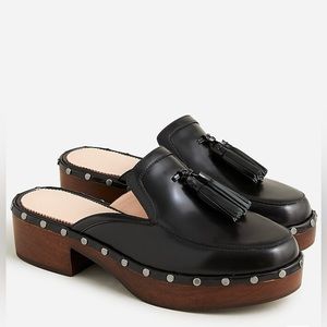 Dakota Tassel Clogs in Spazzolato Leather